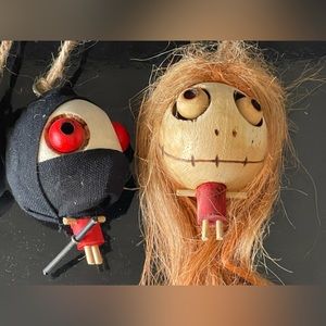 Wooden Halloween figurines